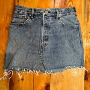 Levi’s denim mini skirt